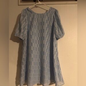 Lulu's Light Blue Textured Dress